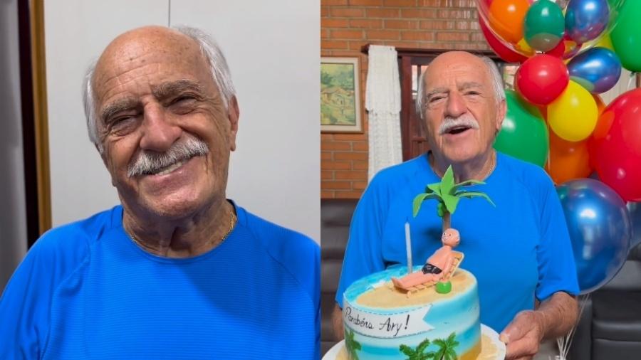 Ator Ary Fontoura completa 91 anos e celebra aniversário