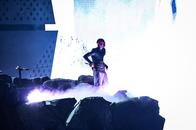 Travis Scott durante apresentação no Rock in Rio 2024