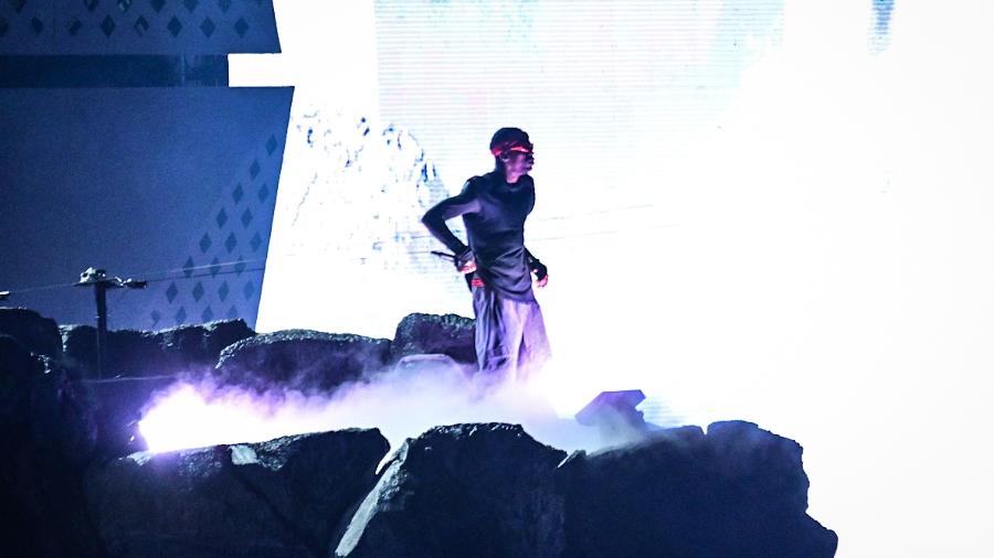 Travis Scott durante apresentação no Rock in Rio 2024 - AgNews