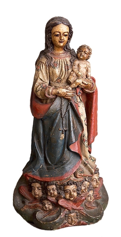 Nossa Senhora da Conceição, século 17, terracota. Frei Agostinho de Jesus - Divulgação