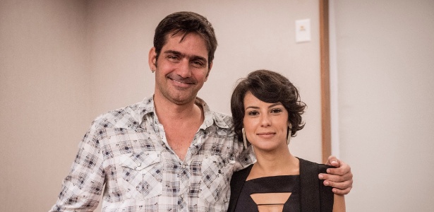 O diretor Vinicius Coimbra e a atriz Andreia Horta apresentam a novela "Liberdade Liberdade" em evento para a imprensa na TV Globo - TV Globo/João Cotta