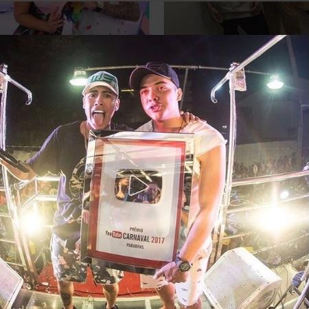 MC Kevinho e Wesley Safadão, em trio elétrico em Salvador - Reprodução/Instagram
