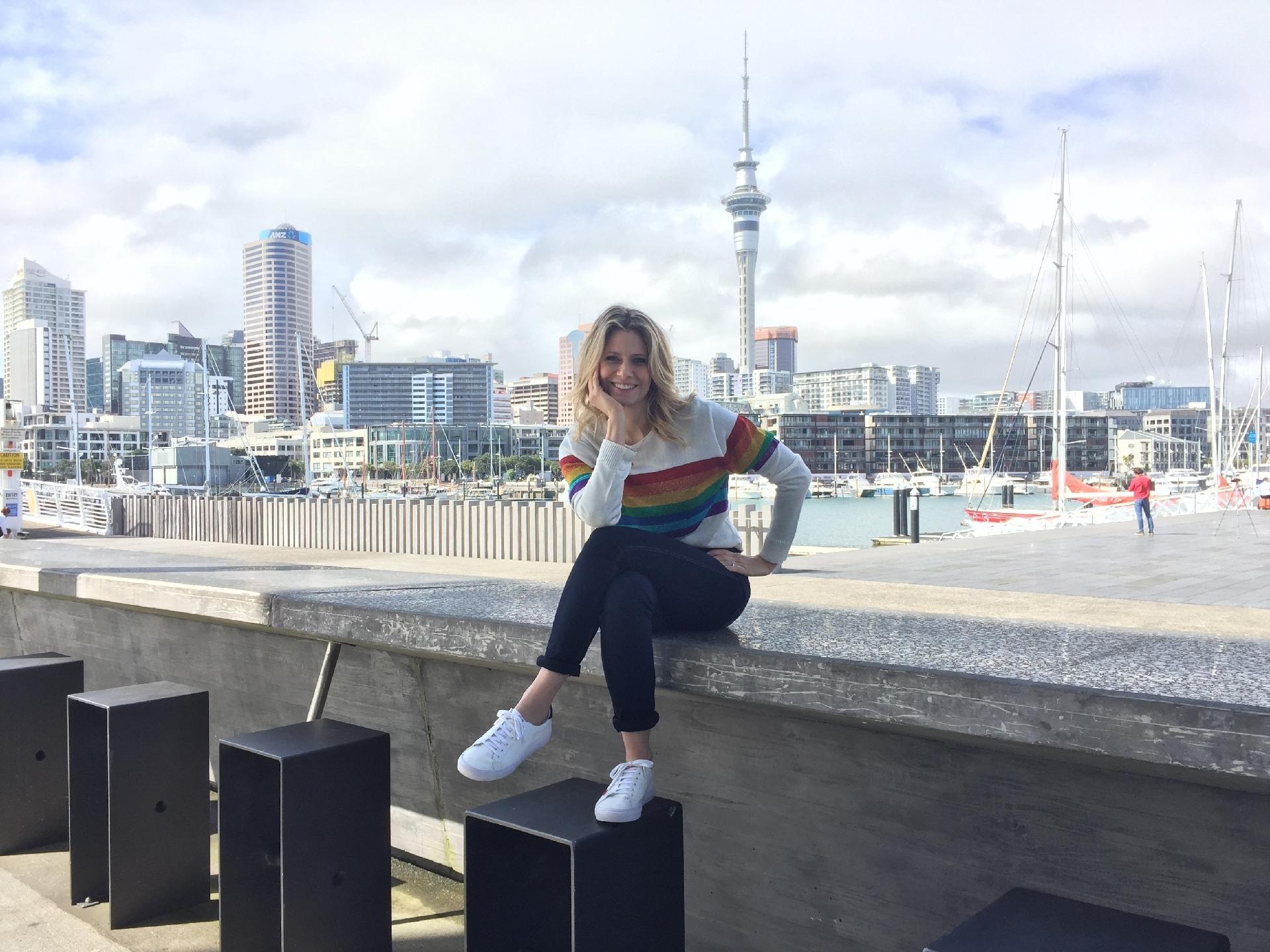 Didi Wagner posa em Auckland, maior cidade da Nova Zelândia - Divulgação / Tomaz Viola