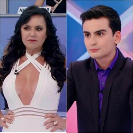Silvio Santos questiona sexualidade de Flor e Dudu Camargo - Reprodução/SBT.com.br Montagem/UOL