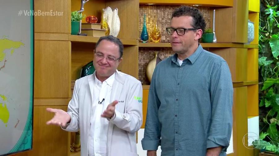 Roberto Kalil e Fernando Rocha confundem Groenlândia com Alasca no "Bem Estar" - Reprodução/TV Globo