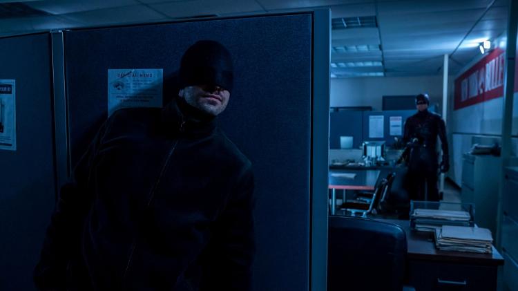 Demolidor (Charlie Cox) e Mercenário (Wilson Bethel) em cena da terceira temporada de "Demolidor" - David Lee/Netflix - David Lee/Netflix