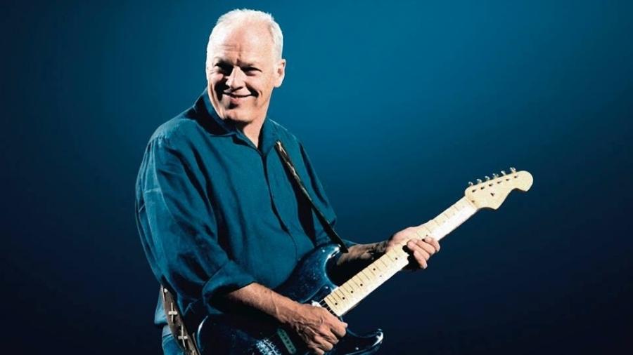 David Gilmour com sua famosa Fender Stratocaster - Divulgação