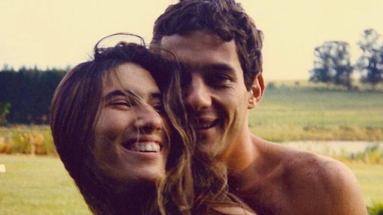 Adriane Yamin e Ayrton Senna; o relacionamento do casal é o tema da biografia "Minha Garota"