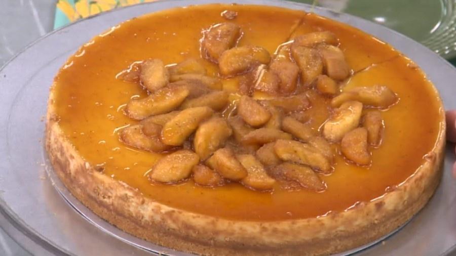 Cheesecake de banana feito pela Ana Maria Braga - Reprodução/TV Globo