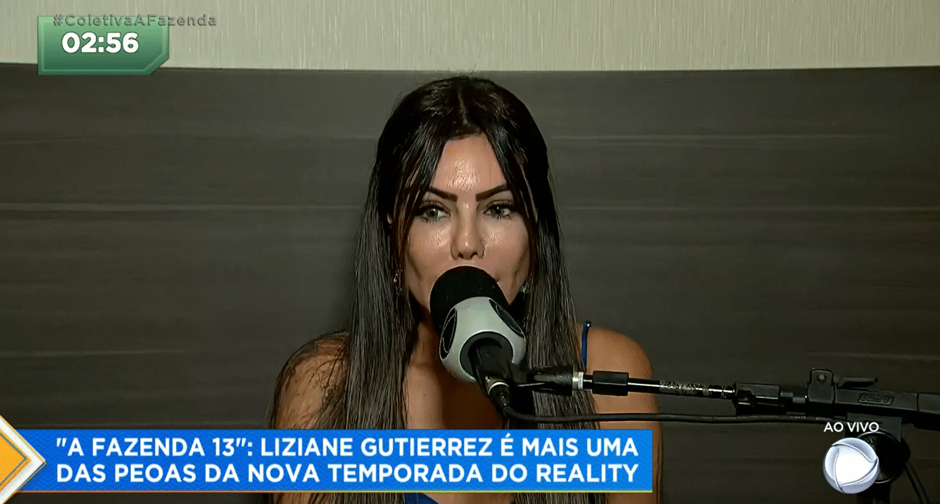 Liziane Gutierrez está em A Fazenda 2021 - Reprodução / Record TV