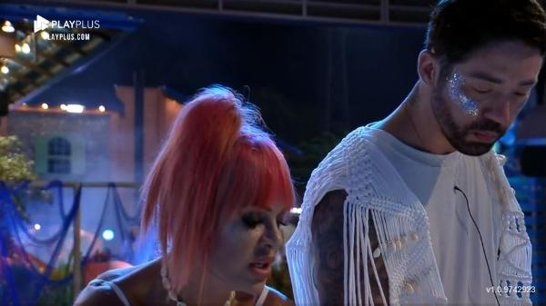 A Fazenda 2021: Peões durante festa fundo do mar - Reprodução/Playplus