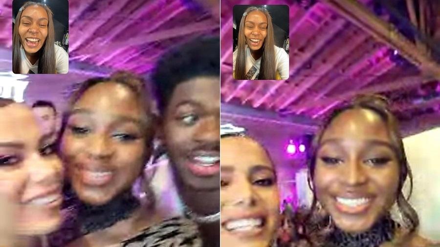 Rebecca recebe chamada de vídeo de Anitta com Normani e Lil nas X - Reprodução/Instagram