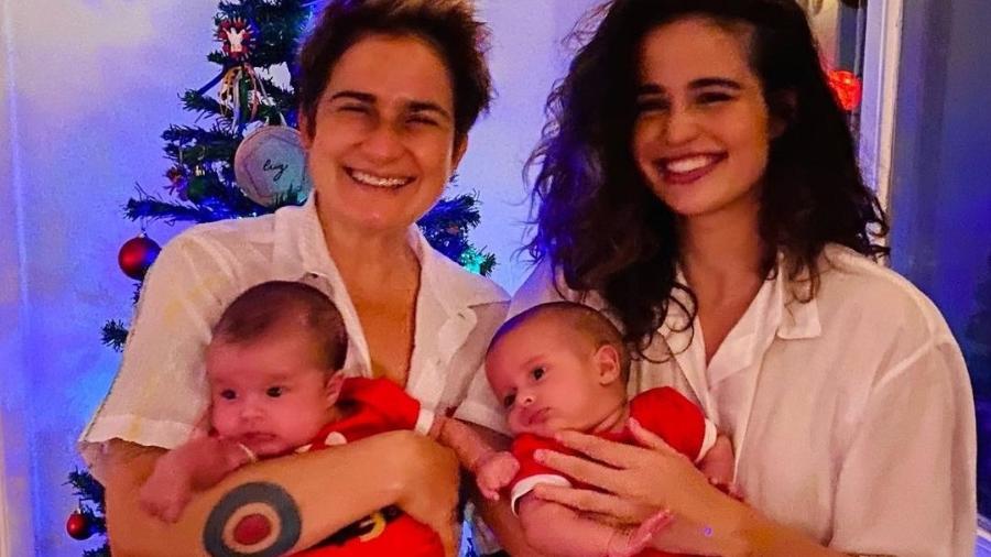 Nanda Costa e Lah Lahn festejam primeiro Natal com as filhas - Instagram