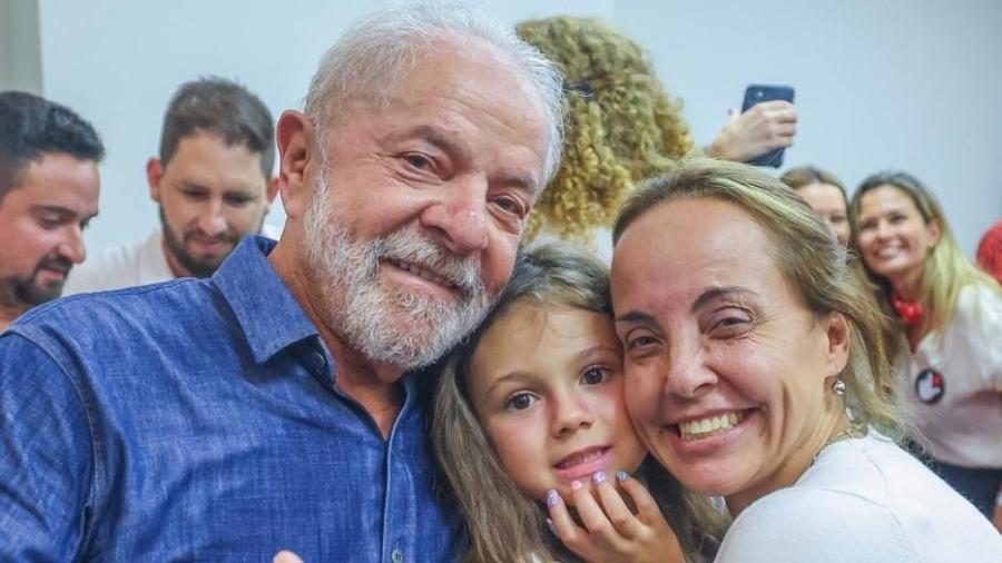  Lula ao lado da filha Lurian e da bisneta Ana Lua - Ricardo Stuckert