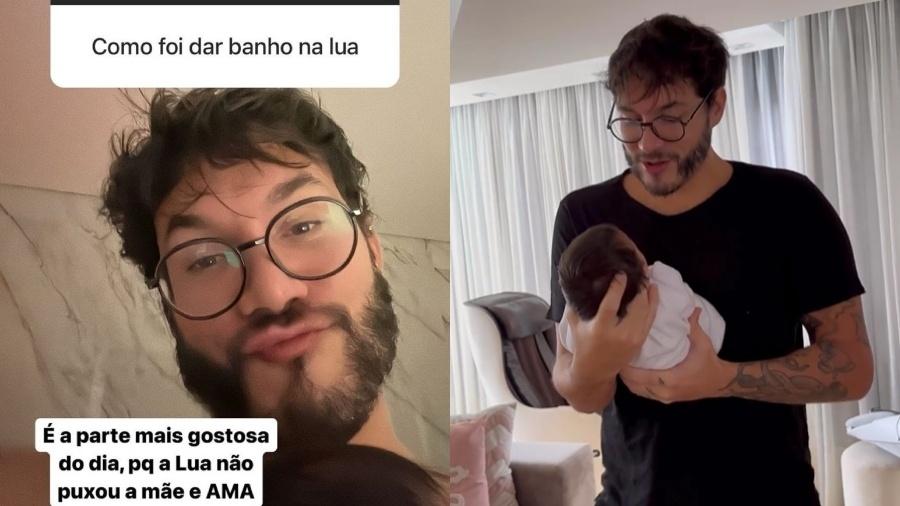 Eliezer relata experiência de dar banho na filha e brinca com Viih Tube - Reprodução/Instagram