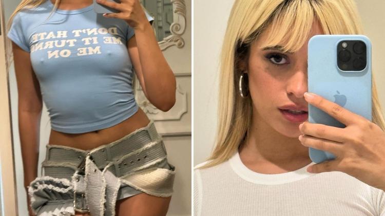 Camila Cabello exibe o recado provocativo em foto em frente ao espelho