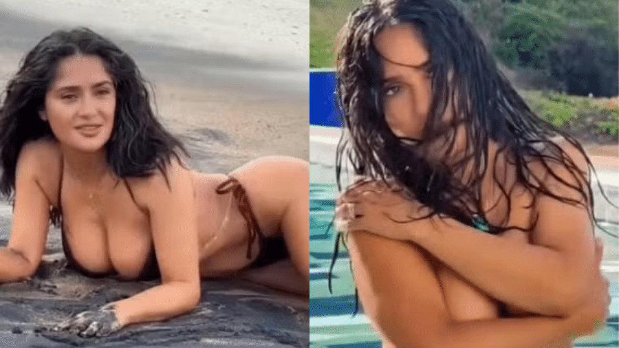 Salma Hayek faz ensaio de biquíni para capa de revista - Instagram