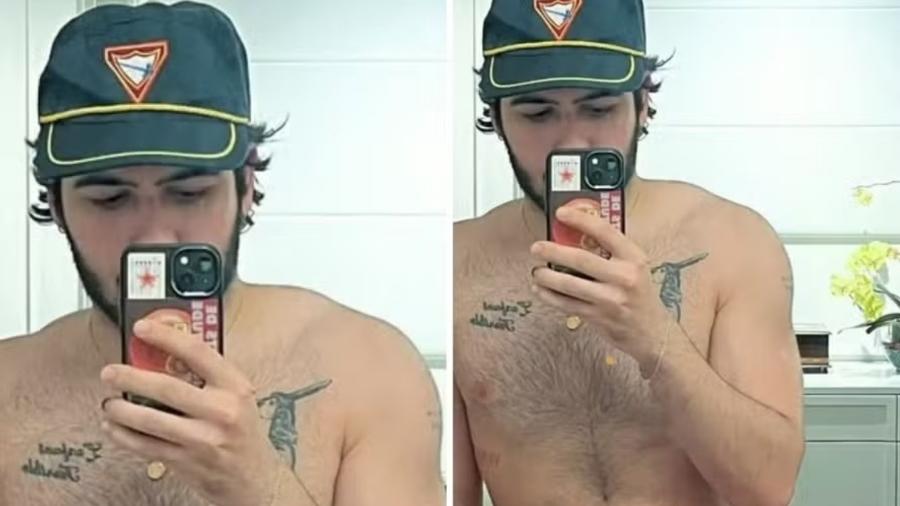 Antonio Benício em selfie no espelho Antonio Benício em selfie no espelho