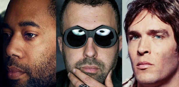 Os DJs  Carl Craig, Dave Clarke e Lee Foss, confirmados no Rock in Rio - Reprodução/Montagem/Facebook