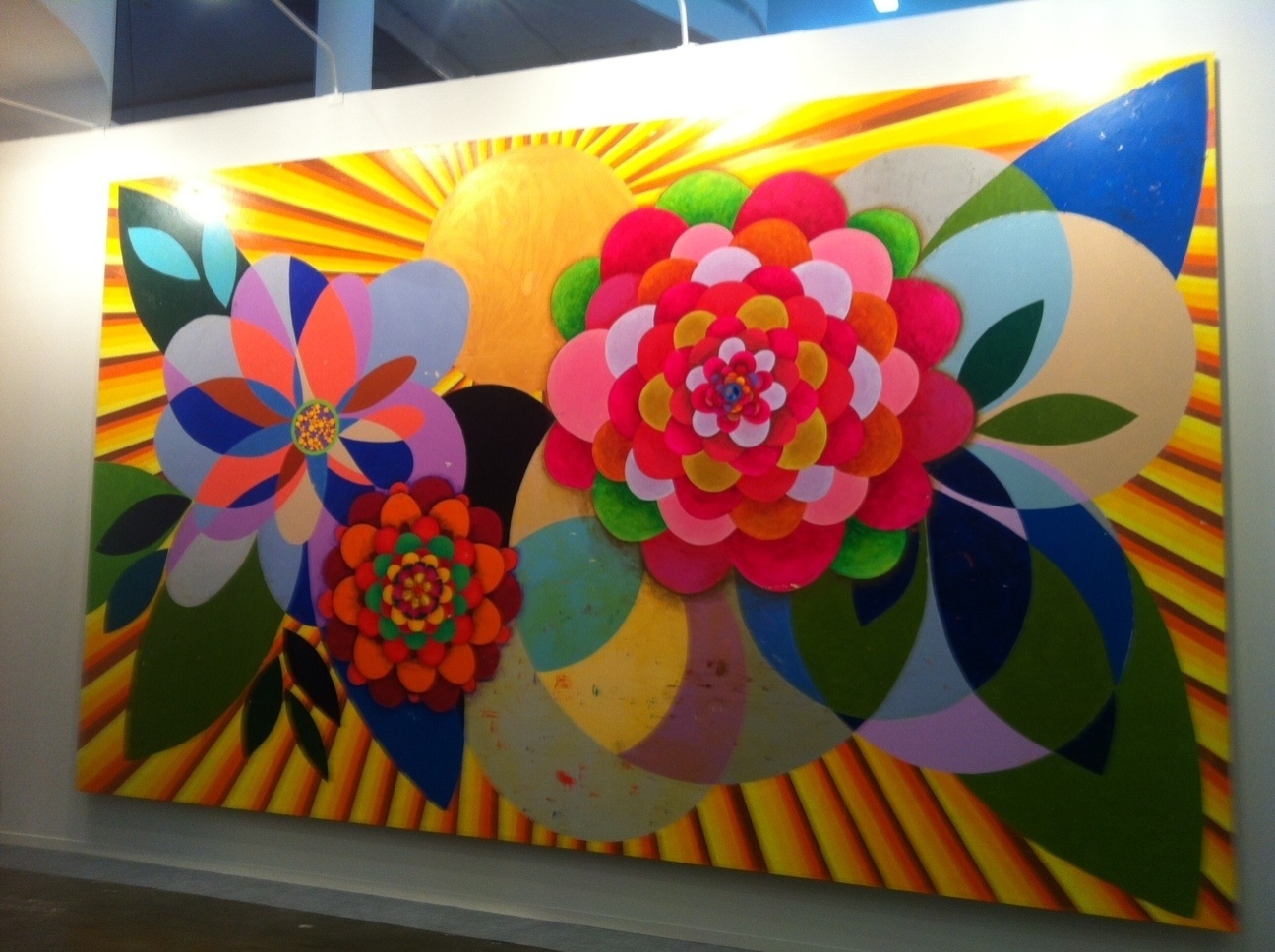 Tela de Beatriz Milhazes na SP-Arte - Roseane Aguirra/UOL