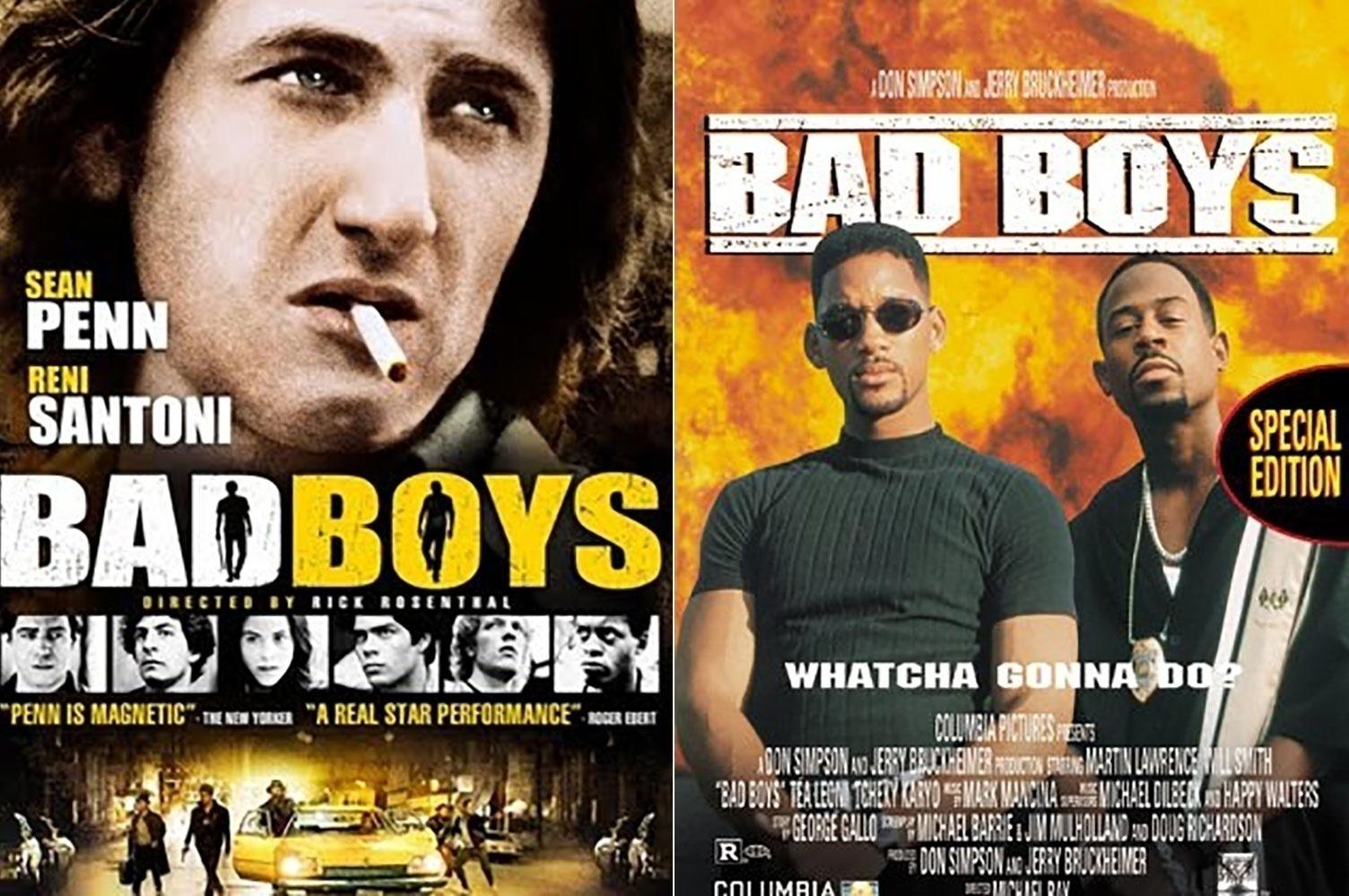 No caso de "Bad Boys" os dois filmes só tiveram o mesmo título em inglês. O longa-metragem de 1983, com Sean Penn, no Brasil foi batizado de "Juventude em Fúria" e mostra a rivalidade entre dois delinquentes de Chicago. Já o filme com Will Smith, de 1995, foi um sucesso de bilheteria e teve na trilha sonora a faixa de mesmo título de um clássico do Bob Marley. - Divulgação