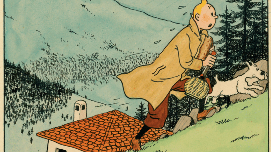 Tintin, criado pelo belga Hergé - Reprodução