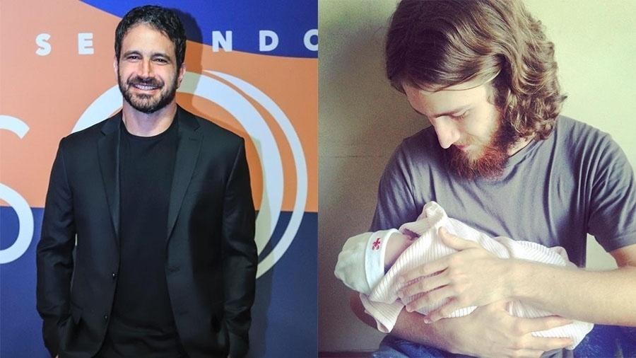 Caco Ciocler é o novo vovô famoso! Aos 46 anos, o ator mostrou uma foto do seu neto no Instagram na quinta-feira (24).  "Nasceu a Elis. E esse cara aí que eu amo e chamo por filho, agora é pai. Bem-vinda ao mundo, minha neta. Estou louco para te mostrar as coisas incríveis que têm por aqui", escreveu ele no Instagram - Globo e Reprodução/Instagram