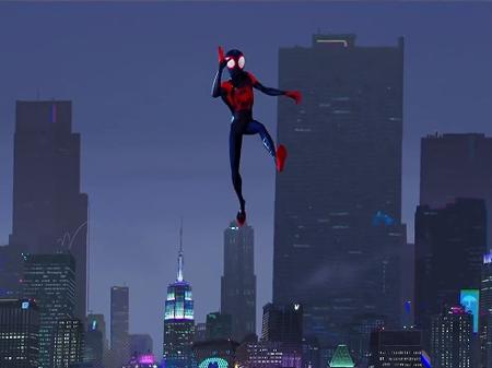 Miles Morales em ação em "Homem-Aranha no Aranhaverso" - Divulgação