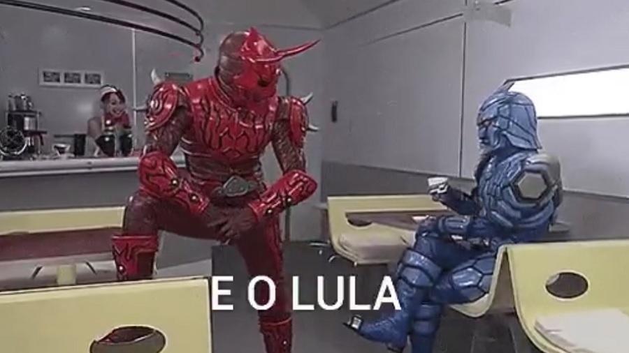 Gif do meme "E o PT, hein? E o Lula?" foi extraído da série japonesa Kamen Rider Den-O - Reprodução/Twitter
