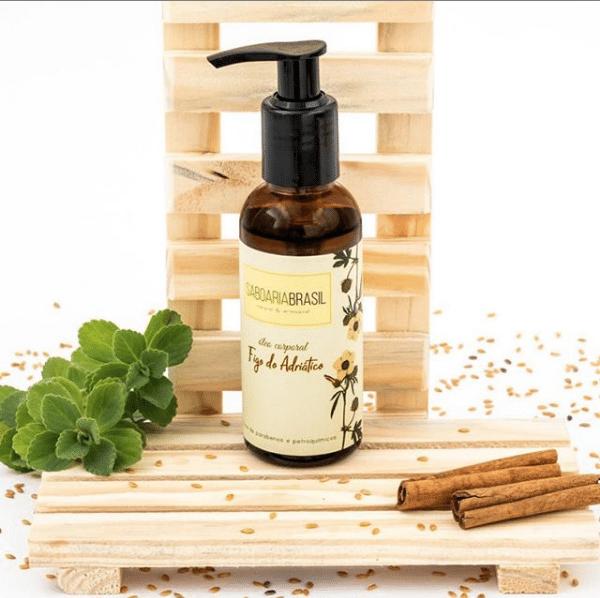 Óleo corporal Figo do Adriático Saboaria Brasil, R$ 52, (11) 99666-5605 - Divulgação