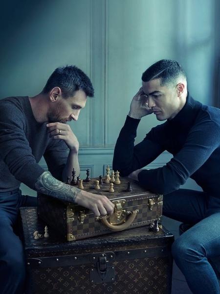 Foto de Messi e CR7 jogando xadrez viraliza nas redes sociais