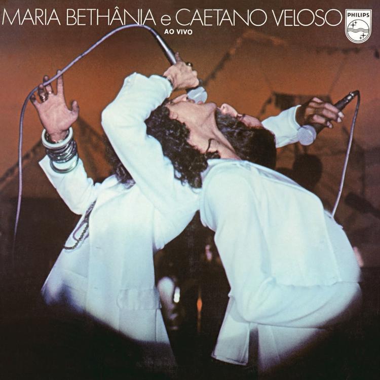 Capa do disco 'Maria Bethânia e Caetano Veloso Ao Vivo' (1978)