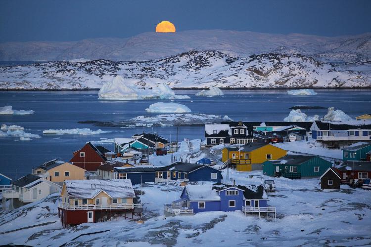 Ilulissat, na Groenlândia