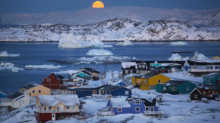 Ilulissat, na Groenlândia