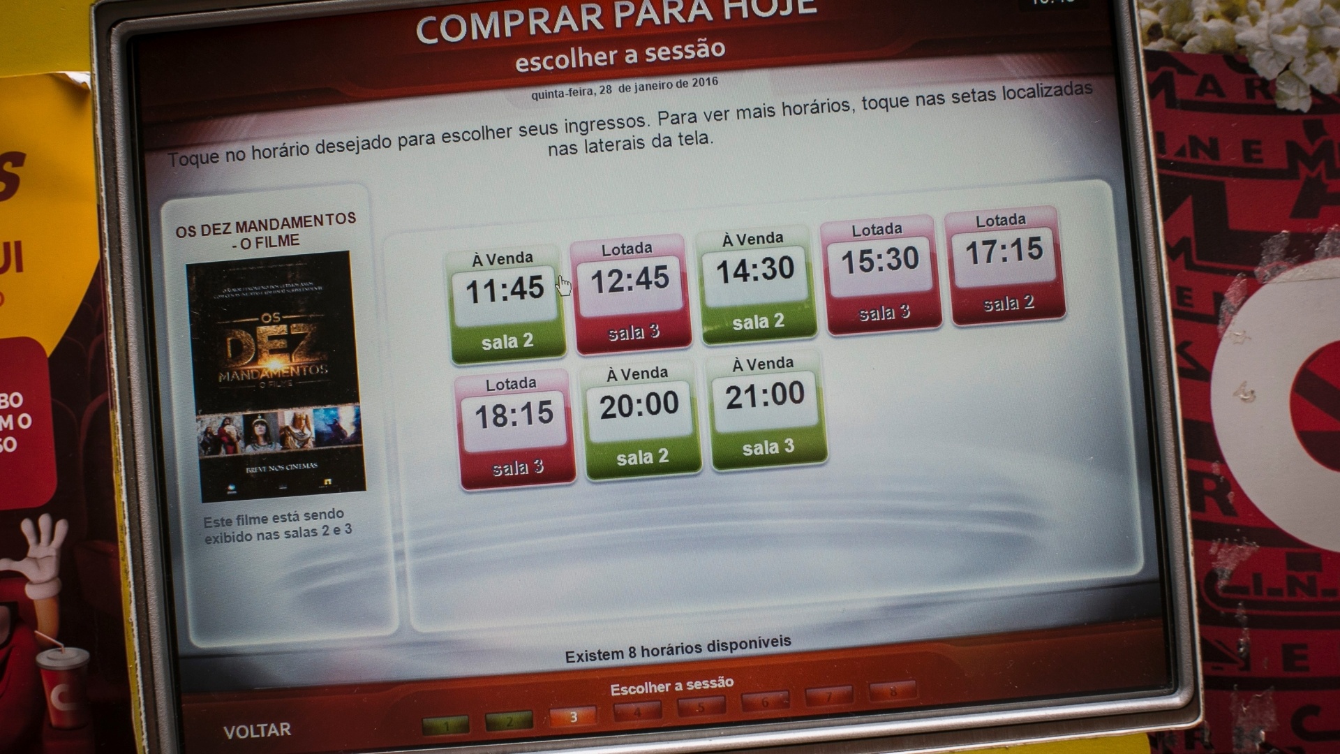 28.jan.2015 - Estréia do Filme "Os Dez Mandamentos" no Cinemark Shopping Boulevard Tatuapé, em São Paulo - Bruno Santos/UOL