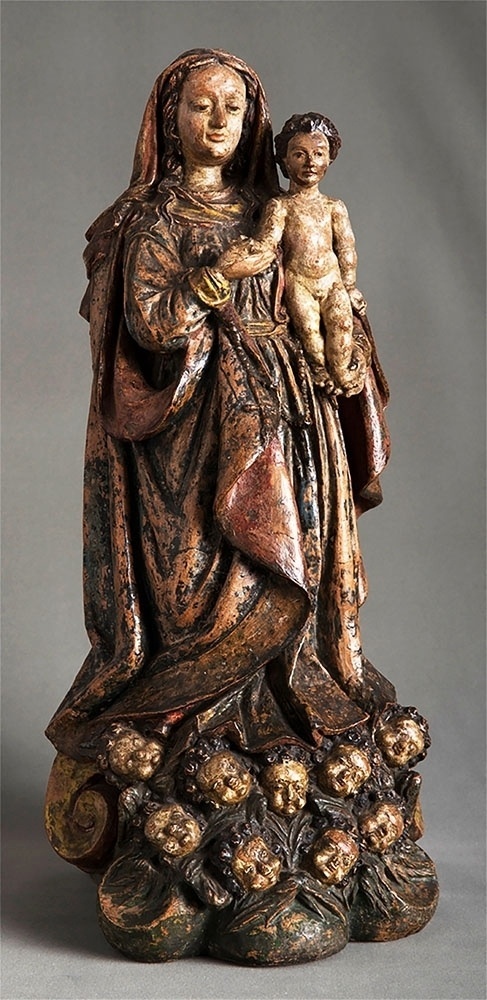 Nossa Senhora do Rosário, 1641, terracota. Frei Agostinho de Jesus - Divulgação