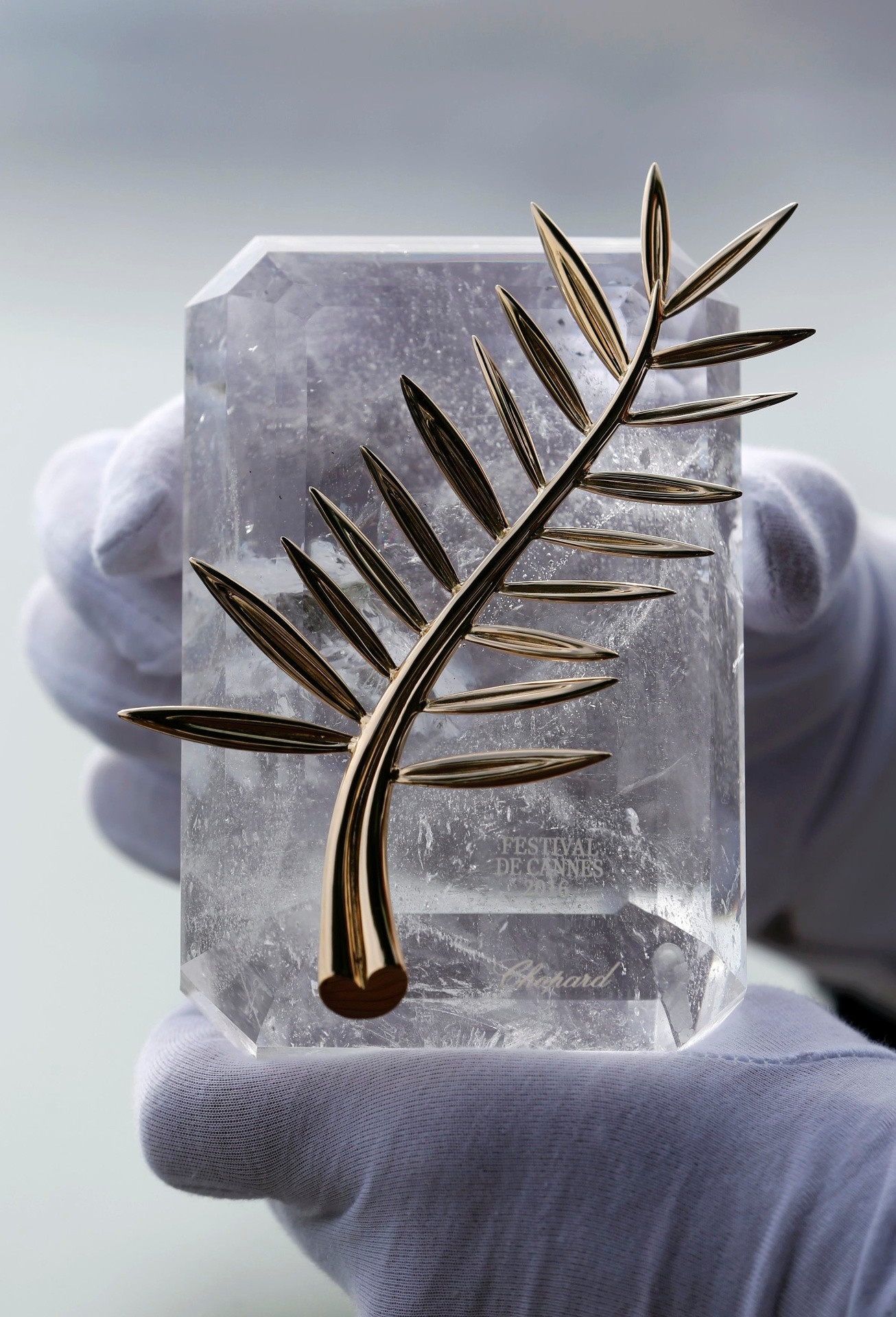 10.mai.2016 - Prêmio máximo do Festival de Cannes 2016, a Palma de Ouro é entregue ao melhor filme do evento - REUTERS/Yves Herman