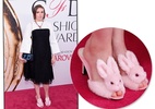 Lena Dunham vai de pantufa com salto a premiação de moda nos Estados Unidos - Getty Images