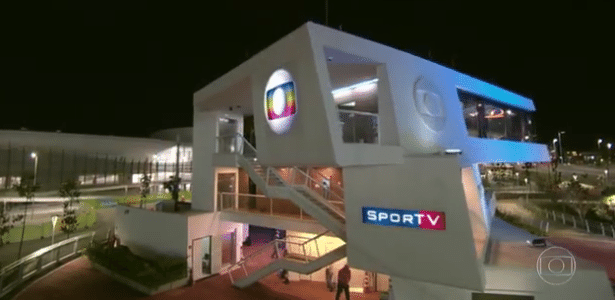 Estúdio ultramoderno montado pela Globo para cobertura dos Jogos Olímpicos no Rio - Reprodução/TV Globo