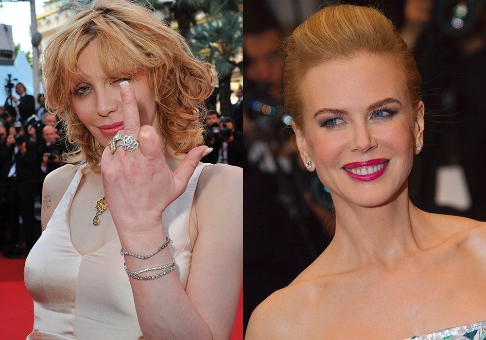 Montagem com Courtney Love e Nicole Kidman - Denis Makarenko/Featureflash Photo Agency/Shutterstock