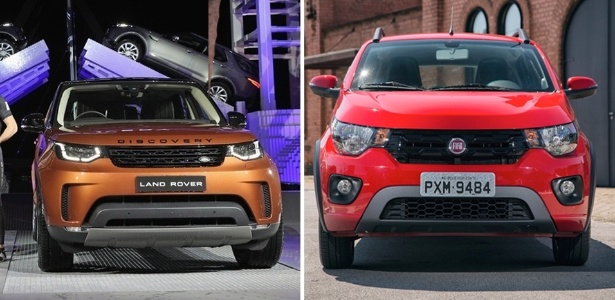 Novo Discovery e Fiat Mobi - Arte UOL Carros - Arte UOL Carros