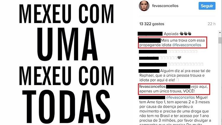 Fernanda Vasconcellos rebate comentarista que criticou campanha contra assédio - Reprodução/Instagram - Reprodução/Instagram