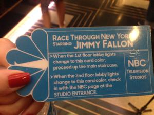 Cartão da atração “Race Through New York Starring Jimmy Fallon” - Thamires Andrade/UOL - Thamires Andrade/UOL