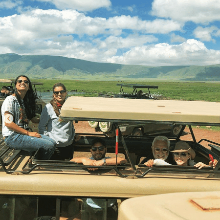 Antonio Fagundes durante viagem em família para a África - Reprodução/Instagram/bruno.fagundes