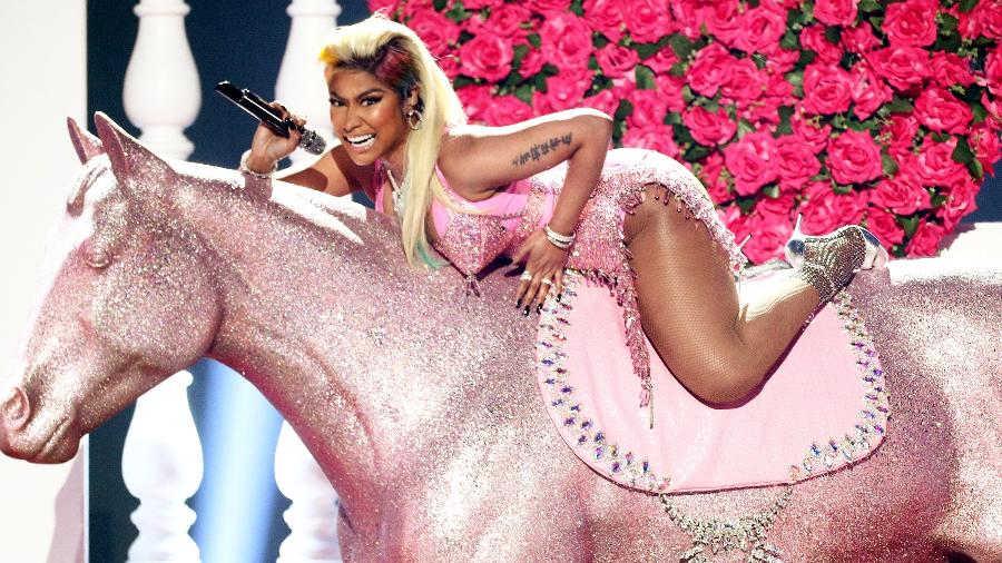 Nicki Minaj se apresenta no BET Awards 2018, em Los Angeles - Getty Images