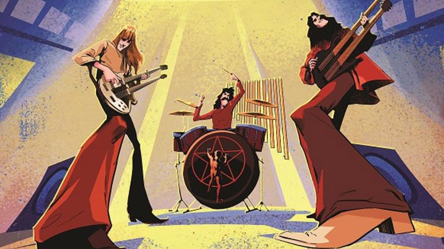 Imagem da graphic novel inspirada na banda Rush - Reprodução