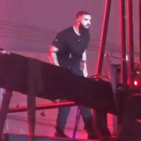 Drake durante show no Rock in Rio - Reprodução
