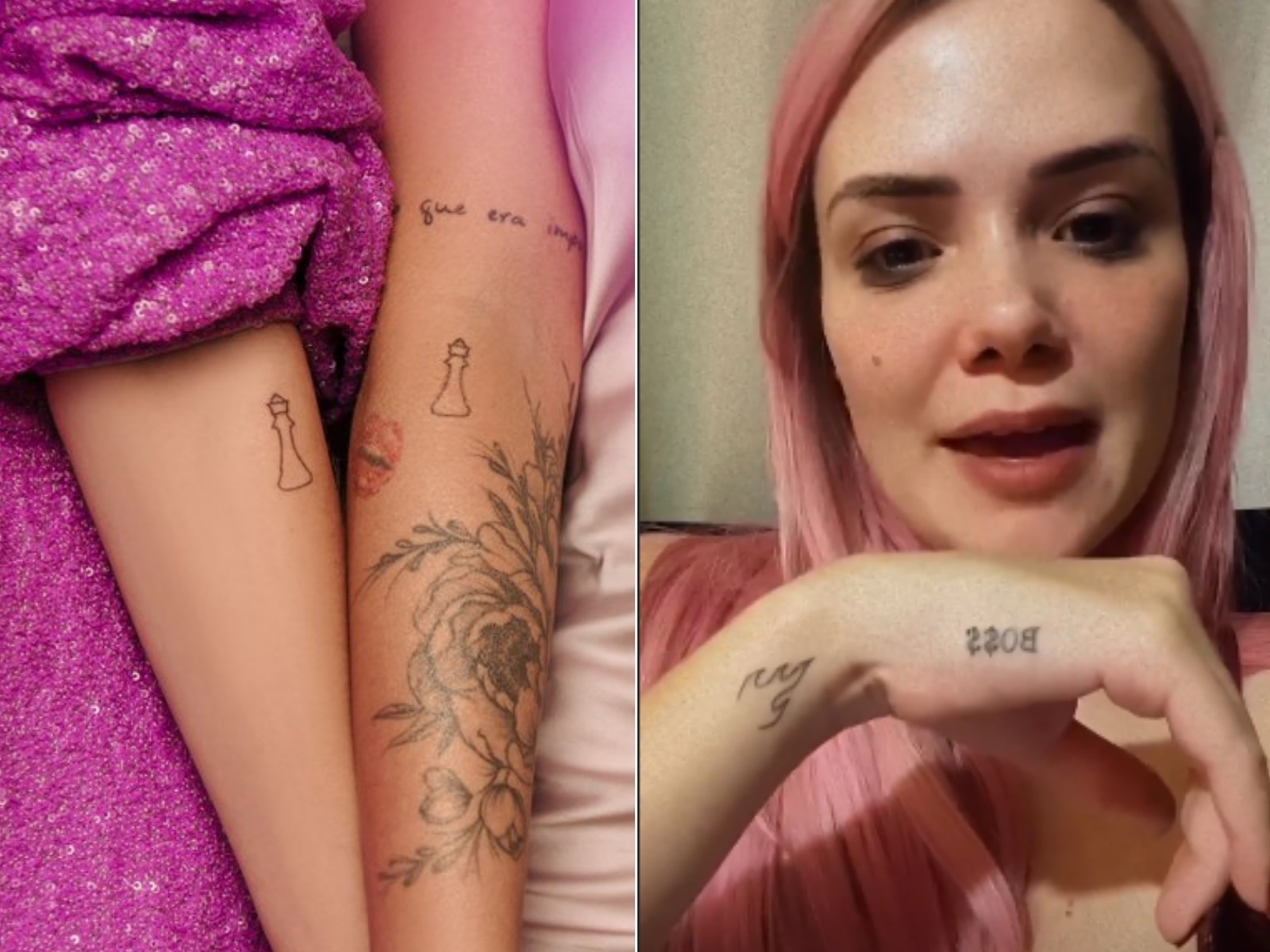 Ex-BBBs: Marcela McGowan fez tatuagens bêbada com Boca Rosa e