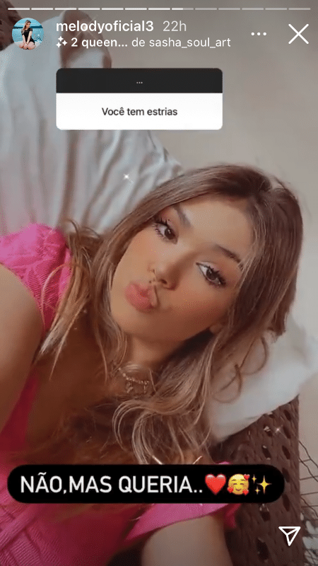 Melody respondeu seus seguidores no Instagram Stories - Reprodução/Instagram - Reprodução/Instagram