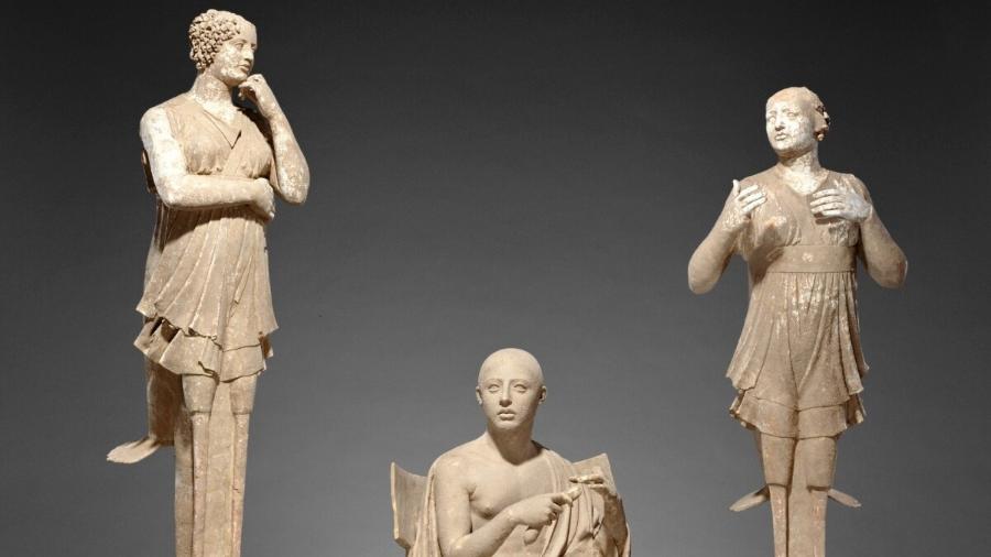 "Orfeu e as Sereias", do século 4 a.C., em terracota - Divulgação/Getty Museum